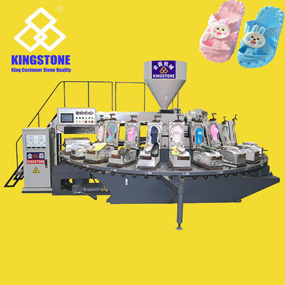 Kindersandalen, die Maschine Stations-einzelnen der Farbe in der Drehtabelle-24 herstellen