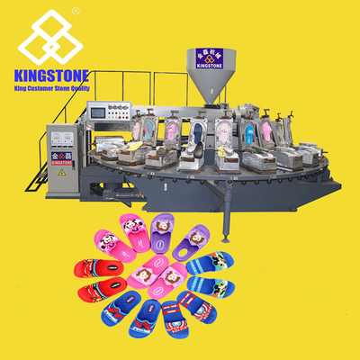 PVC-Luftblas-Schuhsandalen-Herstellungsmaschine, rotierend, 120–200 Paare/Stunde