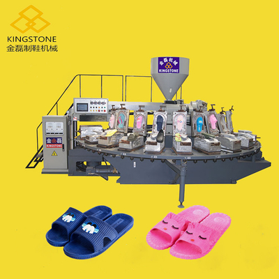 Drehmini-PVCplastikpantoffelschuh, der Maschine 12 Station macht