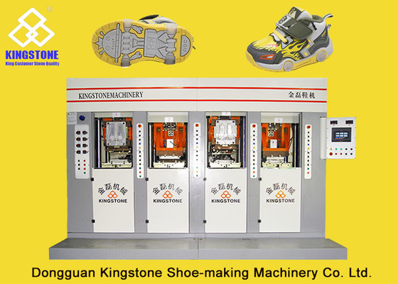 Stations-Sicherheits-Schuh-einzige Herstellungsmaschine der Energieeinsparungs-vier mit Servomotor