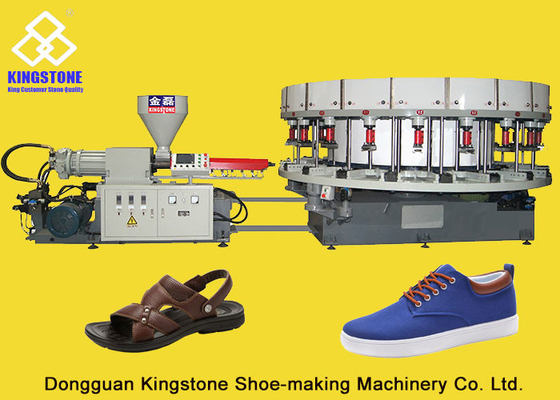 Mann-Sandale-Direkteinspritzungs-PVC-Form, die Maschine für Segeltuch-Schuh-Sohlen herstellt