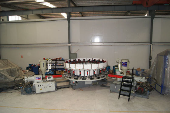 8.2*3.6*2.5m PVC-Schuhe, die Maschine 20 Stationen für thermoplastische Rohstoffe machen