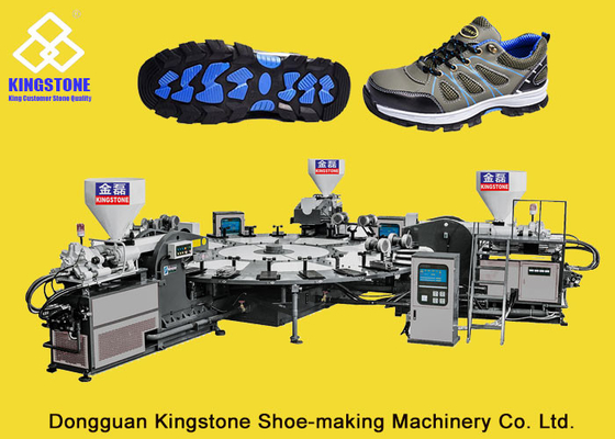 Automatischer Sicherheits-Schuh, der Maschine, PVC-Sport-Schuh-einzige Form herstellt Maschine herstellt