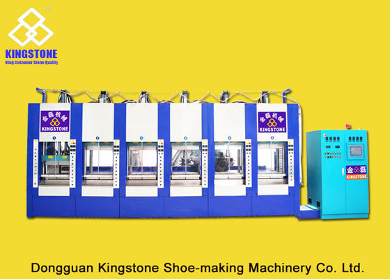 Sechs Stations-Plastikschuh-Spritzen-Maschine für die EVA-Pantoffel-Sohlen-Herstellung