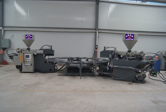 Automatischer Dreh-PVC-/TPRschuh-einzige Herstellungsmaschine, Outsole-Direkteinspritzungs-Gestaltungsmaschine