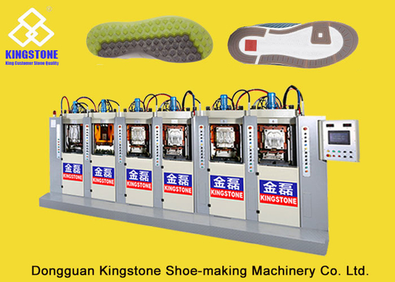 TPU TR PVC-Schuh-einzige Herstellungsmaschine 6 Stationen mit P.I.D. Kontrollsystem