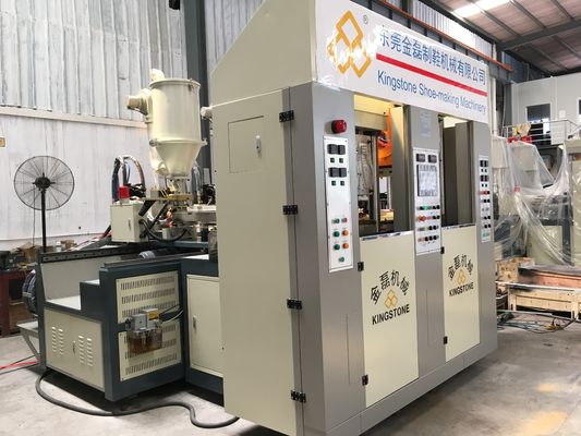 Zwei Injektoren TPU TR der Stations-zwei Sohle PVCs TPR, die Maschinen mit Servosystem 3.5*3.8*2.8m herstellt