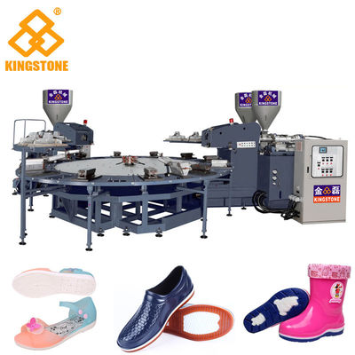 Drehtyp 1/2 Farbe Maschine PVCs Jelly Slippers Sandals Injection Molding mit Servosystem