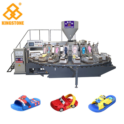 Die Sandalen automatische Dreh-PVC-Servo-Steuerung Kinder, die Maschine mit 20 Stationen blasend herstellen