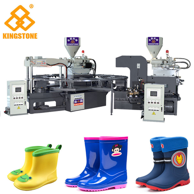 PVC-Kurzschluss-Stiefel-Schuh-Fabrik-Fertigungsstraße, Drehspritzen-Maschine