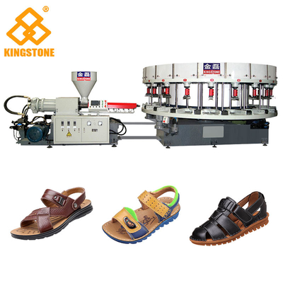 Automatische Turnschuh-Direkteinspritzung PVC-Schuhe, die Maschine einzelne Farbe machen