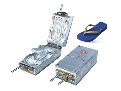 Ein Paar-Flipflop-Form-Bügel und einziger Spritzgussmaschine-Aluminium-Stahl