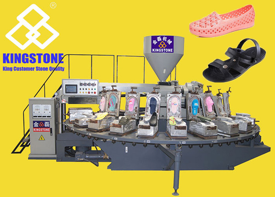 Stations-Luft-Schlag-Plastikpantoffel Chappal-Maschine der Drehtabelle-24