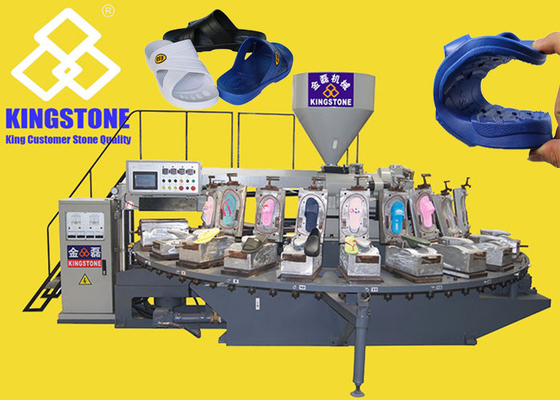 130 Paare/Stunde PVC-Pantoffel-Drehtabellen-Spritzen-Maschine