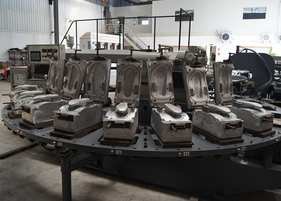 PVC-Slipper-Herstellungsmaschine für Damen, 24-Stationen-Luftblasmaschine