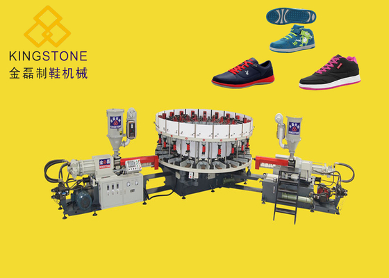 Sondern Sie/Doppelt-Farbsohlen PVC-Schuhe aus, die Maschine für Turnschuh Outsoles-Winter-Schuhe herstellen