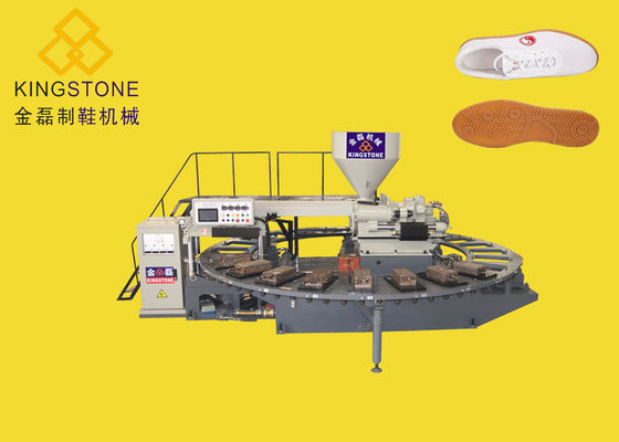 Volle automatische Dreh-einzige Herstellungsmaschine PVCs einzelne Farbe Outsoles für Sport-Schuhe