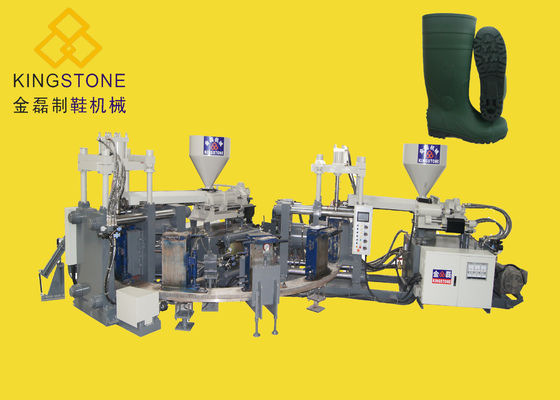 Zwei Farbspritzen-Maschine für PVC Gumboots/Regen-Stiefel