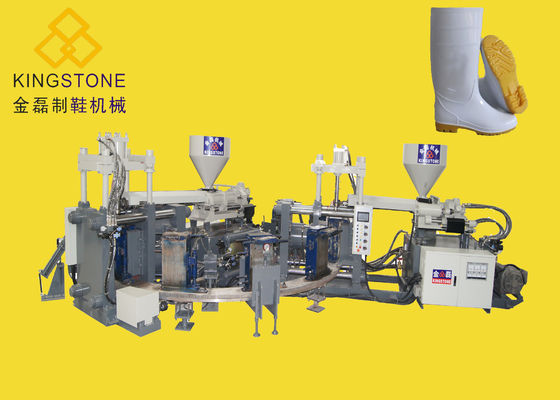 Farbe der Sicherheit Gumboots-Schuh-Spritzen-Maschinen-16 der Stations-2