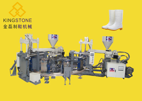 Thermoplastische Gumboots-Spritzgussmaschine-doppelte Farbe