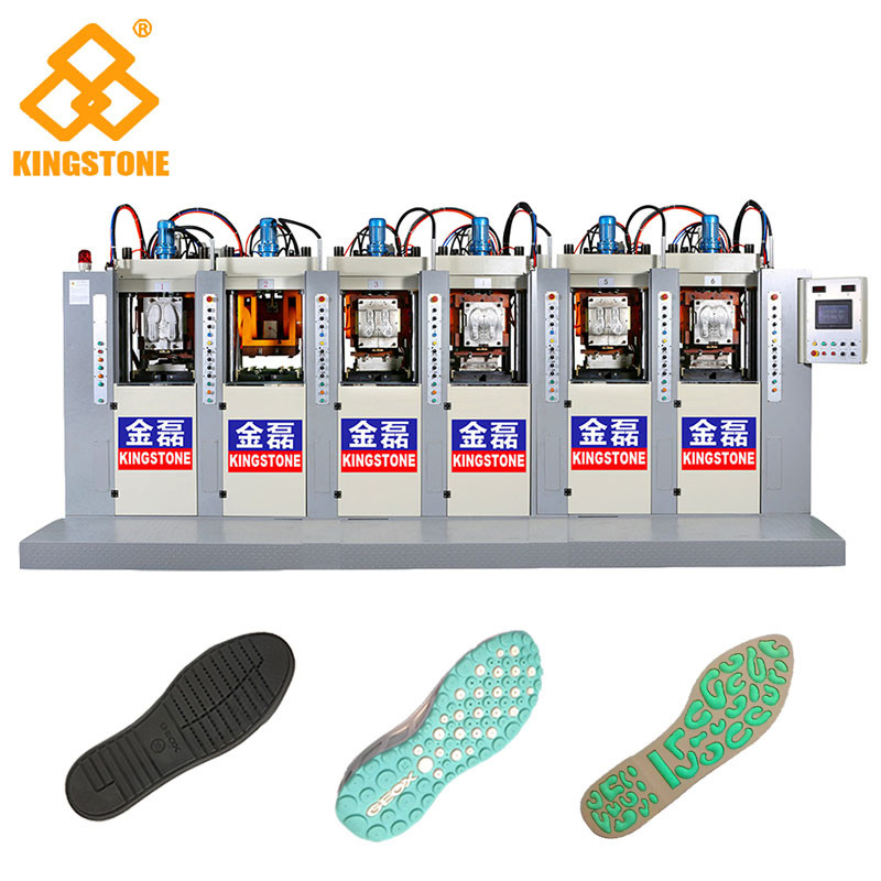 TPU TR PVC-Schuh-einzige Herstellungsmaschine 6 Stationen mit P.I.D. Kontrollsystem