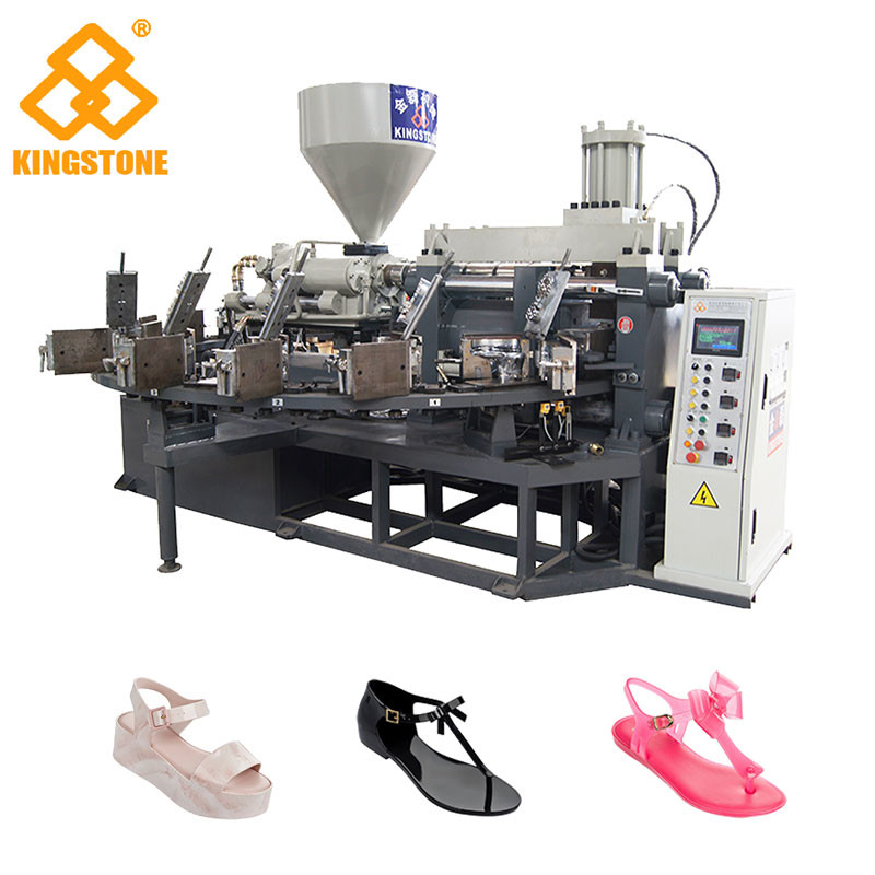 Automatische Dreh Farbsandale, die Maschine für Plastikgelee-Schuhe herstellt