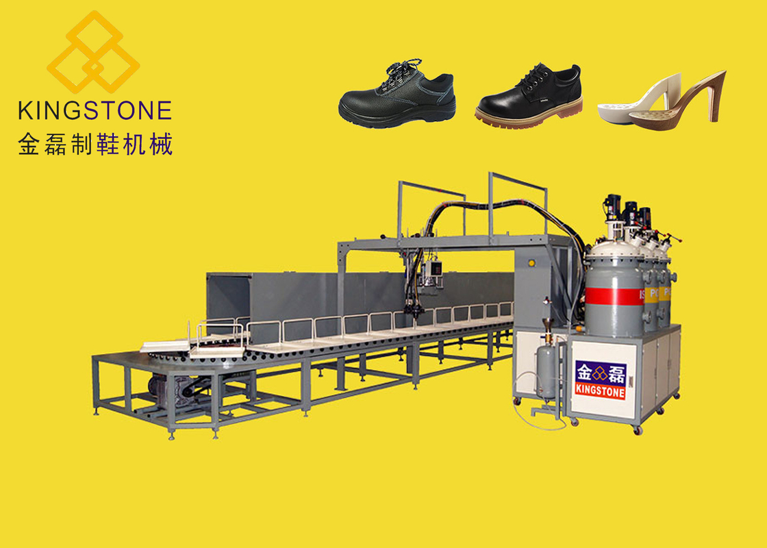 Mono/zwei färben Sie strömende Maschine Polyurethan PUs für Schuh-Sohlen/voll automatisch